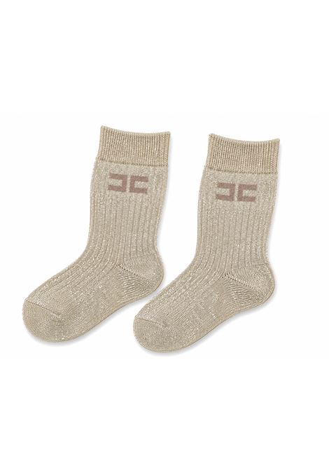 Calzino glitter con logo ELISABETTA FRANCHI KIDS | EFCZ005 C TV1562096